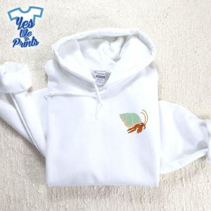 Cute-Hermit-Crab-Animal-Lovers-Embroidered-Shirt
