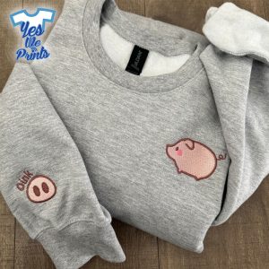 Cute-Piggy-Pig-Lovers-Farmers-Gift-Personalized-Embroidered-Shirt-1