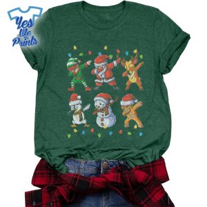 Dabbing-Santa-Elf-Friends-Christmas-Boys-Girls-Xmas-Dab-Shirt