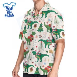 Dinosaur-Xmas-Pattern-Hawaiian-Christmas-Shirt-Beach-Tropical-Button-Up-Shirts-1