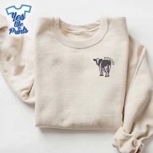 Funny-Farmers-Gift-Moody-Cow-Spooky-Season-Halloween-Embroidered-Shirt-1