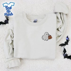 Ghost-and-Pumpkin-Candy-Bag-Spooky-Season-Halloween-Embroidered-Shirt
