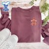 Gingerbread-Red-White-Plaid-Christmas-Embroidered-Shirt
