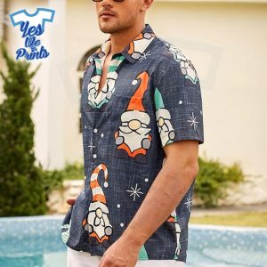 Gnome-Santa-Hawaiian-Christmas-Shirt-Beach-Tropical-Button-Up-Shirts-1