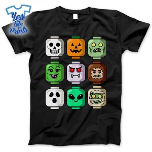 Halloween-Building-Brick-Head-Pumpkin-Ghost-Zombie-Boys-Shirt