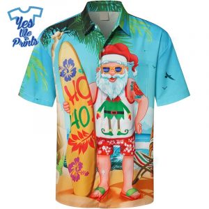 Hoho-Funny-Santa-Hawaiian-Christmas-Shirt-Beach-Tropical-Button-Up-Shirts