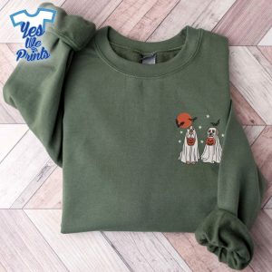Little-Ghost-Couple-Dogs-Halloween-Embroidered-Shirt