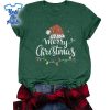 Merry-Christmas-Lights-Red-Santa-Hat-Xmas-Family-Shirt
