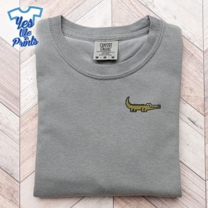 Mini-Crocodile-Funny-Alligator-Lovers-Gift-Embroidered-Shirt-1
