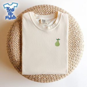 Minimalist-Pear-Fruit-Lover-Embroidered-Shirt