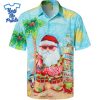 Painting-Funny-Santa-Hawaiian-Christmas-Shirt-Beach-Tropical-Button-Up-Shirts