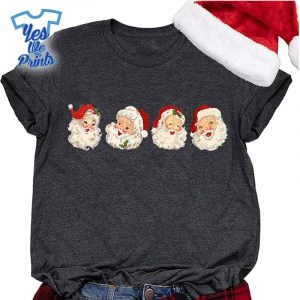 Retro-Cheerful-Santa-Claus-Funny-Christmas-Shirt-Xmas-Gift-1