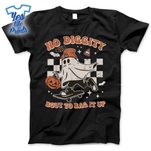 Retro-Halloween-Ghost-No-Diggity-Bout-To-Bag-It-Up-Shirt