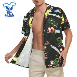 Santa-Claus-Pattern-Hawaiian-Christmas-Shirt-Beach-Tropical-Button-Up-Shirts-2