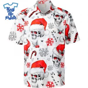 Santa-Skull-Hawaiian-Christmas-Shirt-Beach-Tropical-Button-Up-Shirts