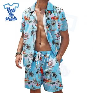 Santa-Surfing-Pattern-Hawaiian-Christmas-Shirt-Beach-Tropical-Button-Up-Shirts