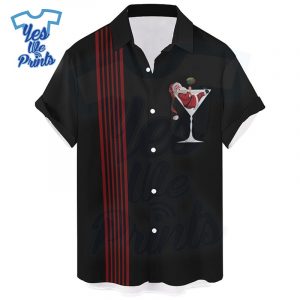 Santa-in-Cocktail-Black-Hawaiian-Christmas-Shirt-Beach-Tropical-Button-Up-Shirts