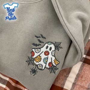 Spooky-Boho-Ghost-Spooky-Season-Halloween-Embroidered-Shirt-1