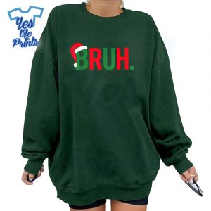 Bruh-Meme-Saying-Bro-Greeting-Teens-Boys-Christmas-Shirt