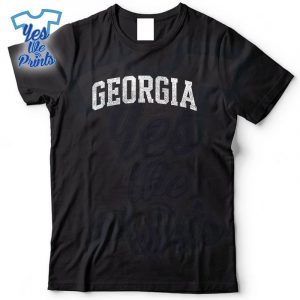 Georgia-GA-Vintage-Athletic-Sports-Design-Red-Text-Shirt