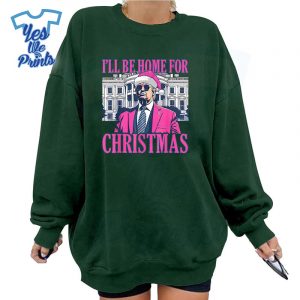 Ill-Be-Home-For-Christmas-Donald-Trump-Pajamas-Xmas-Shirt
