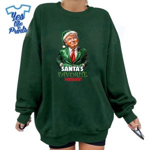 Santas-Favorite-President-Trump-Christmas-Xmas-Pajama-Shirt