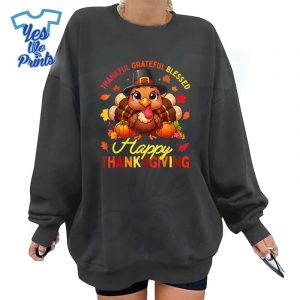 Thankful-Grateful-Blessed-Happy-Thanksgiving-Turkey-Shirt