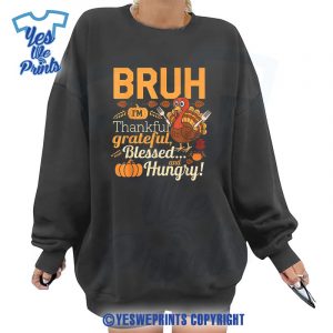 Thanksgiving-S-For-Bruh-Thankful-Blessed-Shirt