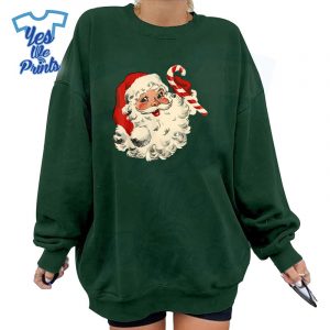 Vintage-Christmas-Santa-Claus-Face-Old-Fashioned-Xmas-Shirt