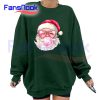 Vintage-Retro-Santa-Christmas-Bubble-Gum-Pink-Sunglasses-Shirt