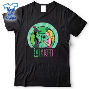 Wicked-Glinda-Elphaba-Sketched-Shirt