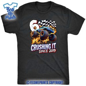 Birthday-Monster-Truck-6-Year-Old-Boys-6th-Party-Born-2019