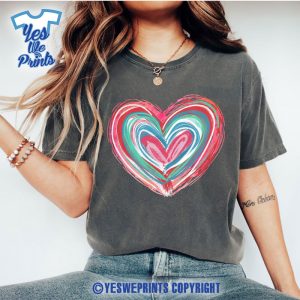 Colorful-Heart-Anniversary-Valentine’s-Day-Couples-Matching-Shirt