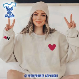 Custom-Initial-on-Sleeve-Anniversary-Valentine’s-Day-Couples-Matching-Custom-Shirt