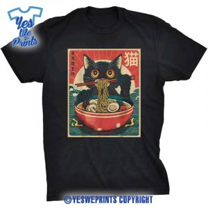 Kawaii-Cat-Anime-Cat-Ra-Graphic-Tee-Japanese