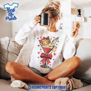 Retro-Cupid-Coquette-Bow-With-Cocktail-Valentine's-Day-Shirt-1