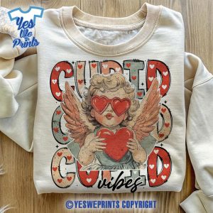 Retro-Cupid-Vibes-Funny-Valentine's-Day-Shirt-1