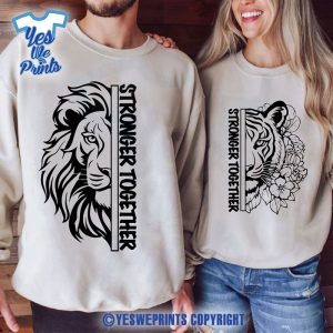 Stronger-Together-Lion-Valentine’s-Day-Couple-Matching-Shirt
