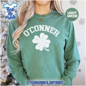 Custom-Shamrock-Your-Last-Name-St-Patrick's-Day-Personalized-Shirt-1