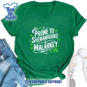 Prone-to-Shenanigans-and-Malarkey-St-Patrick's-Day-Shirt