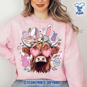 Easter-Day-Cute-Highland-Cow-Retro-Easter-Bunny-Easter-Day-Happy-Easter-1