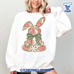 Floral-Easter-Shirt,-Coquette-Bow-Rabbit-Bunny-Easters-Day-Shirt-1