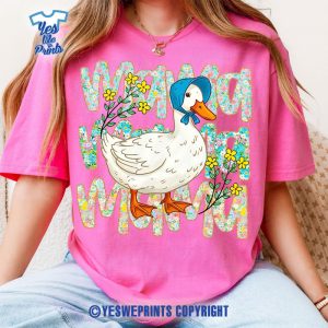 Floral-Mama-Goose-Shirt-Girly-Mother's-Day-Floral-Mom-Duck-Goose-Lover-1