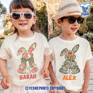 Personalized-Easter-Shirts-for-Kids-and-Toddler-Boy-Girl-Crew-Bunny-Easter's-Day-Shirt