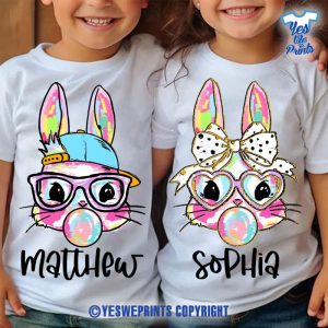 Personalized-Kid-Name-Easter-Bunny-Boy-Girl-Easter-Toddler-Kids-Easter-Brushstroke-Coquette-Bow