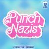 Punch-Nazis-Sticker,-Anti-Capitalist-Political,-Leftist-Democrat,-Protest-Waterproof-Vinyl-Die-cut-Stickers-Laptop-Gifts