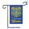 Stand-With-Ukraine-Yard-Flag,-Support-Ukraine-Garden-Banner,-Outdoor-Decor,-Political-Signs,-Peace-Vibe,-Sunflower,-Anti-Putin,-Anti-Trump