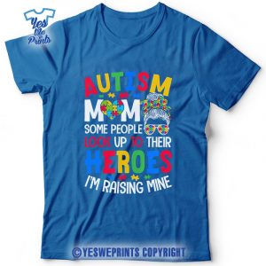 Autism-Mom-Raising-Hero-Groovy-Messy-Bun-Autism-Awareness