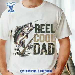 Retro-Reel-Cool-Dad-Fishing-Shirt-Bass-Fishing-Gift-Tee