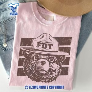 Smokey-Fuck-Donald-Trump-FDT-Forest-Service-National-Parks-Anti-Fascist-Graphic-Tee